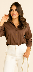 Camisa en satin