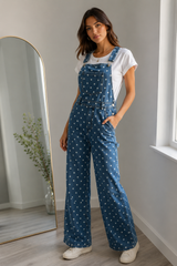Polka Denim Overall
