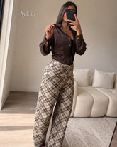 Pantalon plaid