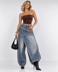 Dimond denim pants