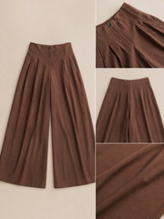 Brown wide leg palazzo