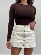 Mini falda beige