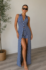 Set tejido azul