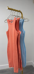 Coral Sculpt Dress