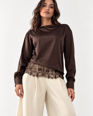 Choco lace blouse