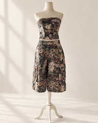 Floral denim