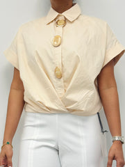 Coral Blouse – Soft Cream