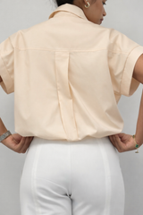 Coral Blouse – Soft Cream