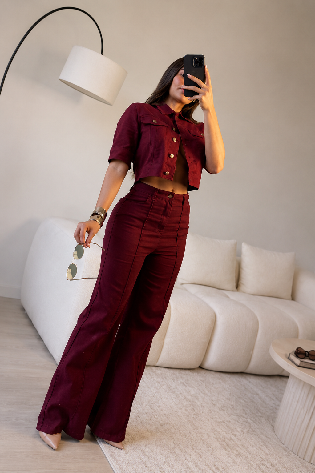 Burgundy set